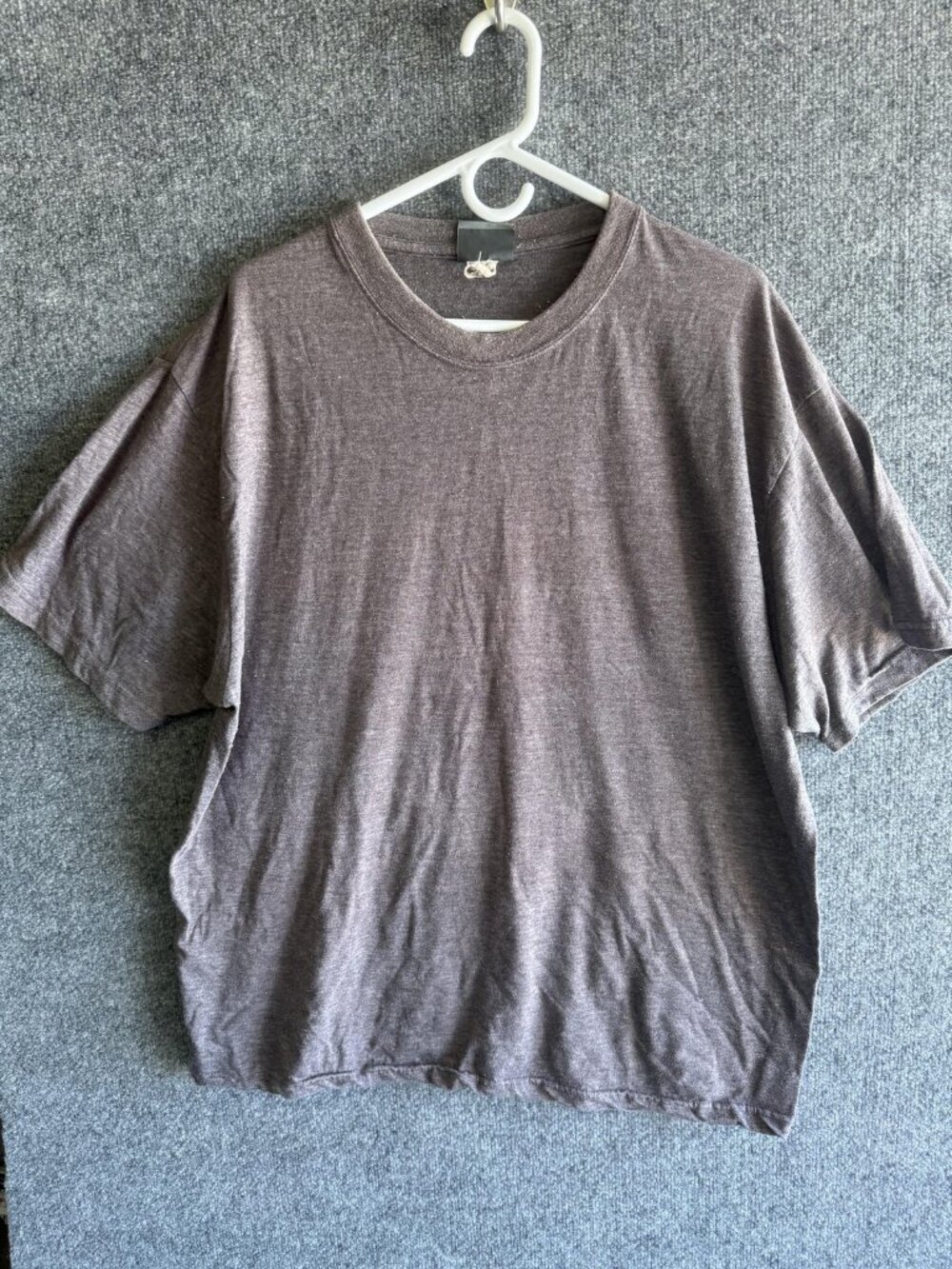 ODM Shirt Mens XL Brown Lightweight Crewneck Short Sleeve Tee Basic Casual